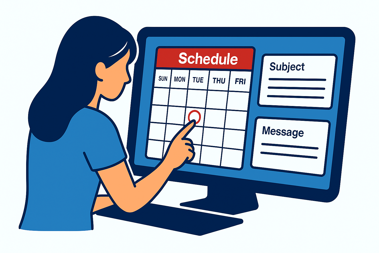 配信予約の設定